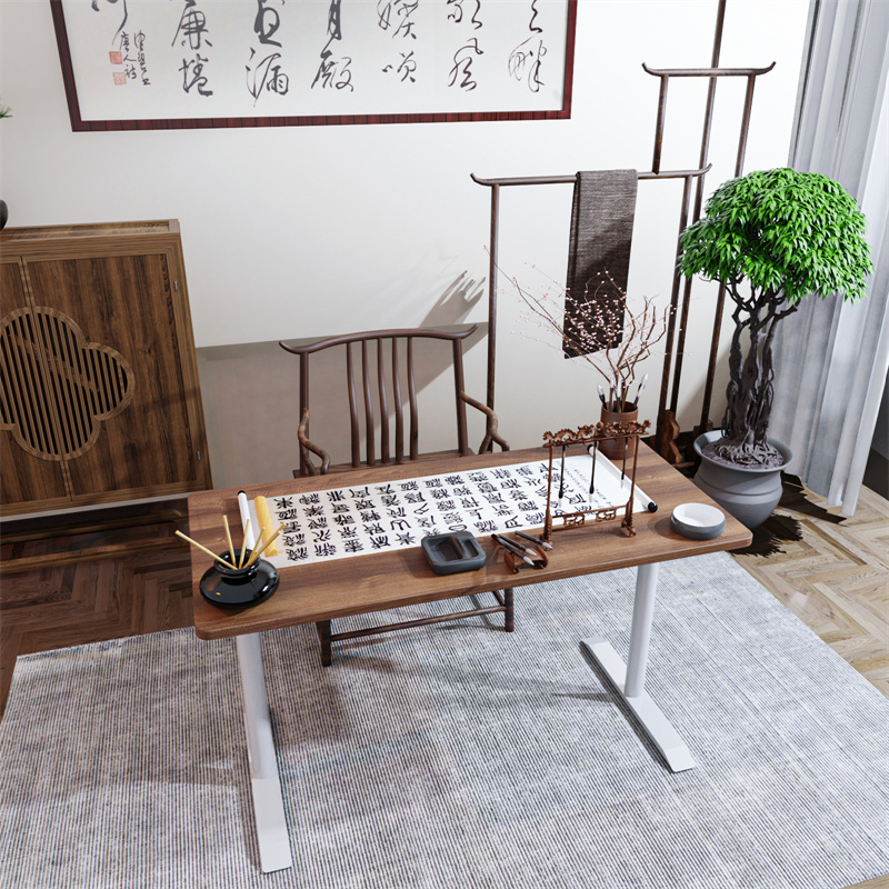 Sit-Stand Height Adjustable All-in-One Standing Desk (Included Table Top) -  High load capacity up to 266 lbs, steel structure to make the table sturdy and long-lasting usage.
#standingdesk