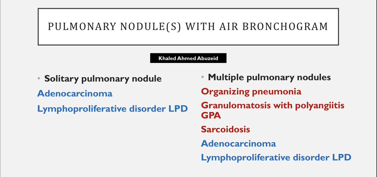 Dr Khaled Ahmed Abuzeid on Twitter "Multiple pulmonary nodules with