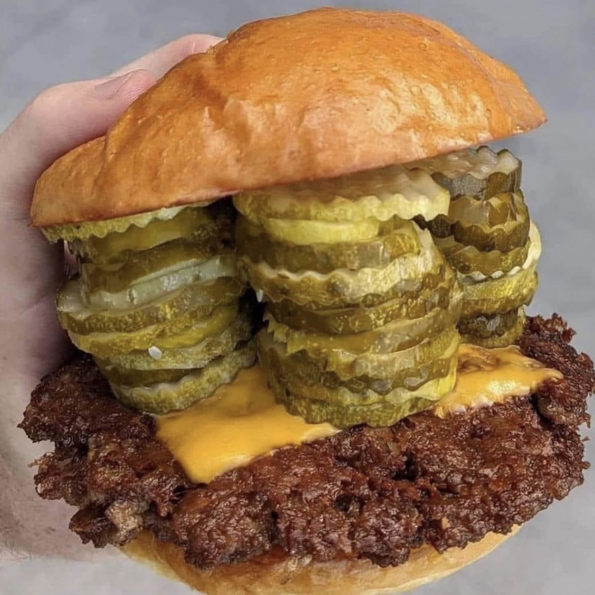 this is the correct pickle to burger ratio btw