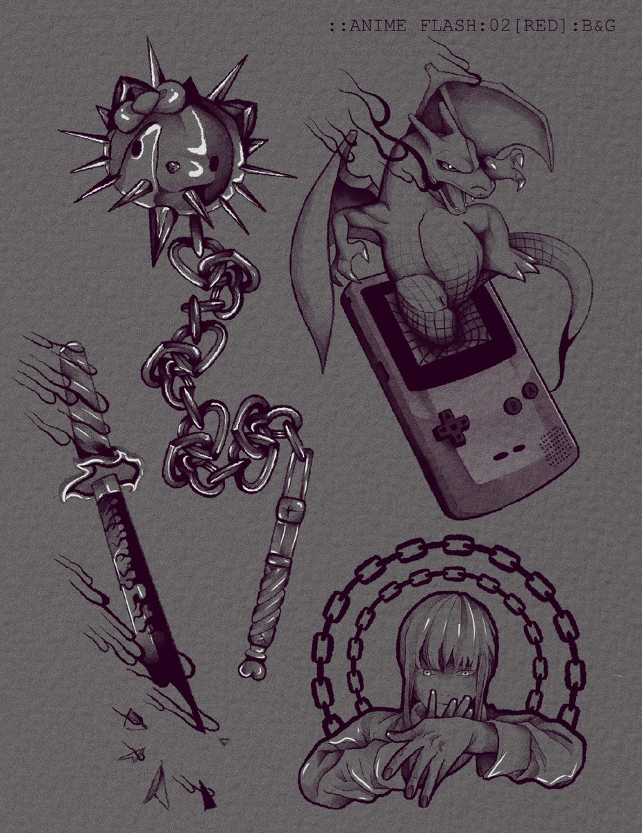 connormoonart's tweet photo. Tattoo flash that I drew for skin 🫨 https://t.co/vWwl5991hV