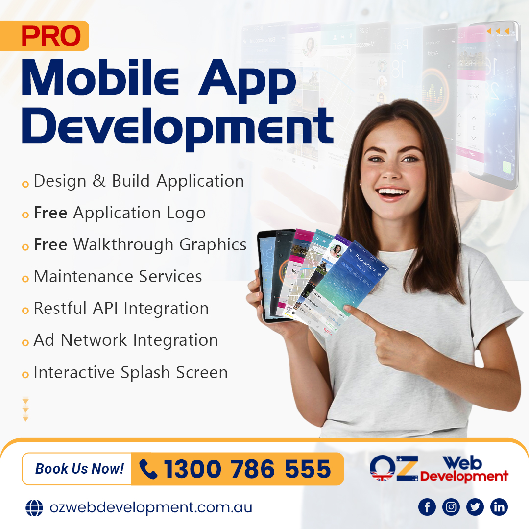 ozwebdev's tweet image. Do you have a great idea? We have a great Mobile App Development team in Australia. Let's develop your business app.
Visit Website: bit.ly/43cc3Pj
#ozwebdevelopment #appdevelopment #appdevelopmentservices #appdevelopmentcompany #mobileapplications #mobileappdevelopment