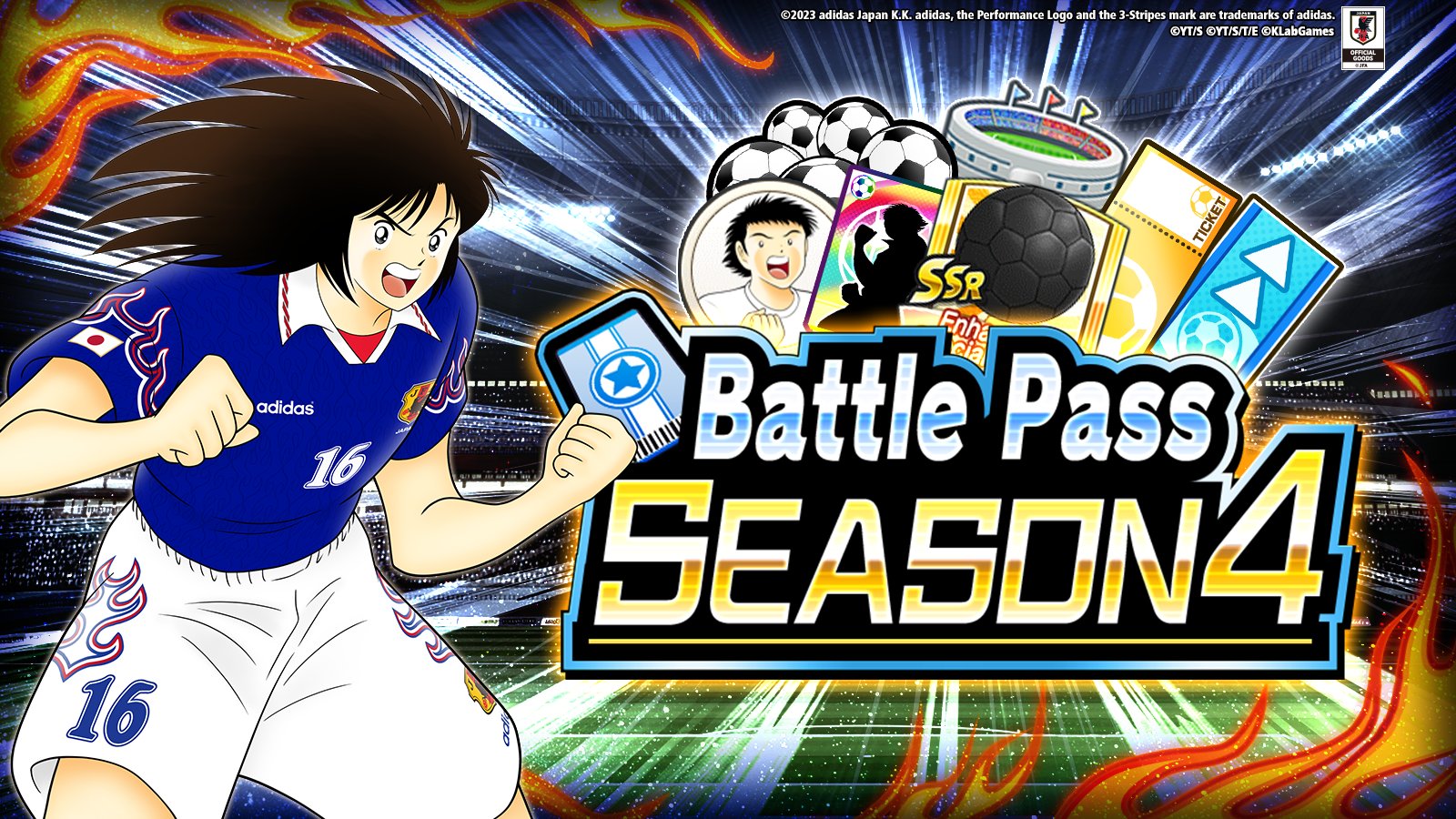 Captain Tsubasa: DT on X: Battle Pass SEASON 4🎟 The Battle Pass now  available! Get items like SSR Transfer Tickets & Player Development Items.  You can get an exclusive player from achieving