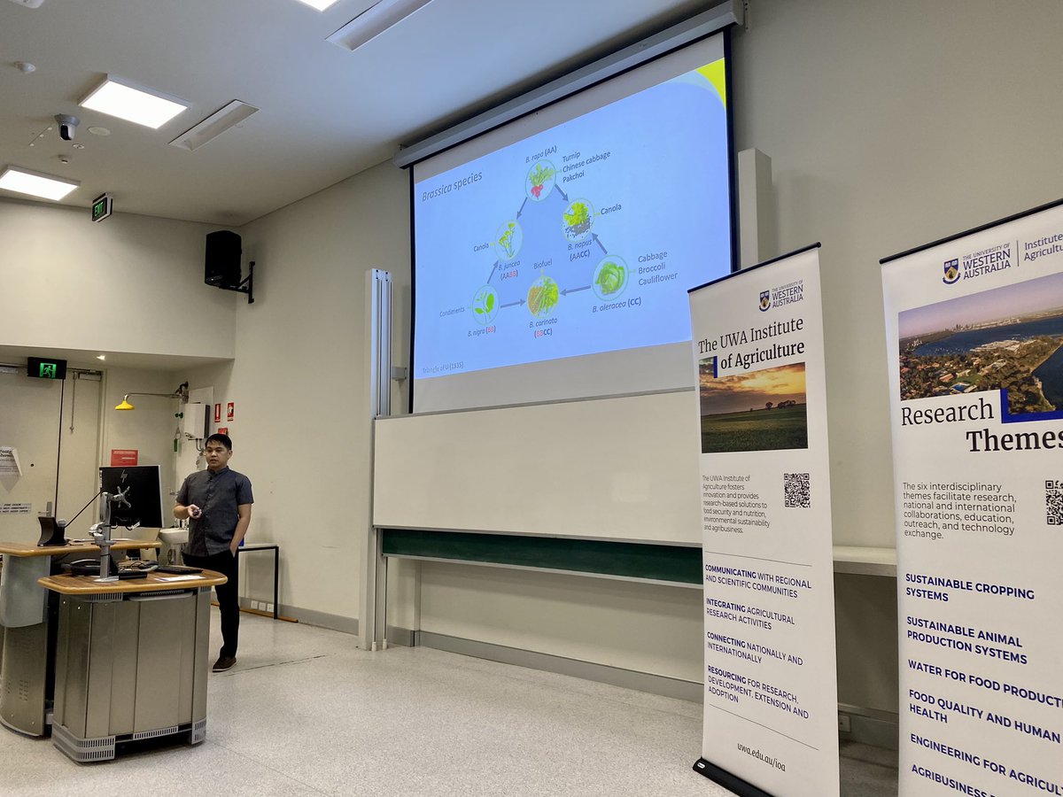 The UWA Institute of Agriculture (@ioa_uwa) on Twitter photo .<a href="/BatleyLab/">BatleyLabUWA</a> PhD candidate <a href="/JunreyAmas/">Junrey Amas</a> now has the floor at our 17th annual #PGShowcase2023 presenting his <a href="/UWAresearch/">UWA Research</a> into genomics assisted identification of disease resistance genes in Brassica species ππ± .<a href="/BatleyLab/">BatleyLabUWA</a> PhD candidate <a href="/JunreyAmas/">Junrey Amas</a> now has the floor at our 17th annual #PGShowcase2023 presenting his <a href="/UWAresearch/">UWA Research</a> into genomics assisted identification of disease resistance genes in Brassica species ππ±