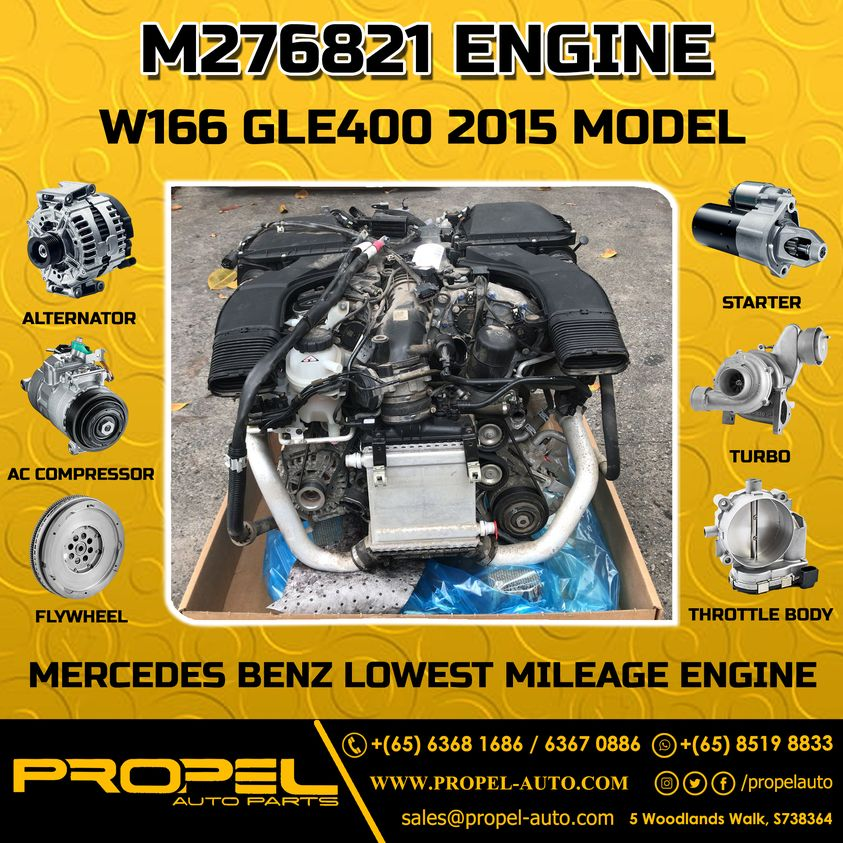 propelauto's tweet photo. Mercedes M276 3.0L V6 Petrol / Gasoline Engine &amp; Spares available #ForSale

🔥Genuine Original Mercedes Engine Spare Parts🔥

Shop now at #PropelAutoParts

#ReadyStock #SparePartShop #Wholesale #Retailer #GenuineParts #MercedesStockist #SG #M276 #M27821 #GLE #S400 #CLS400 #Engine https://t.co/GzNloLsBLo