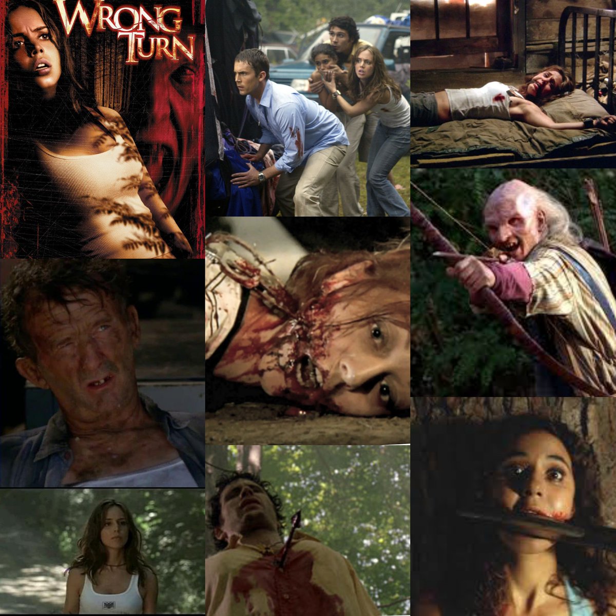 'Wrong Turn' was released on this day in 2003. Happy horror-versary! 🔪💀 #HorrorCommunity #MutantFam