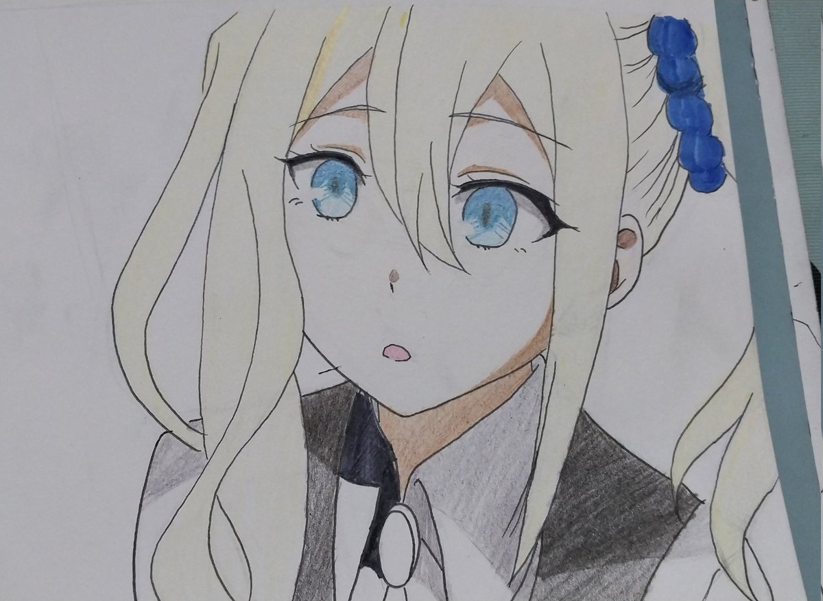 Itsuki_Kuro0506's tweet photo. Another practice another fail...going to continue practising in the next year
#art #drawing #sketch #colouring
#copydrawing #illustration #kaguyasamaloveiswar #hayasakaai https://t.co/oBVCrED2e3