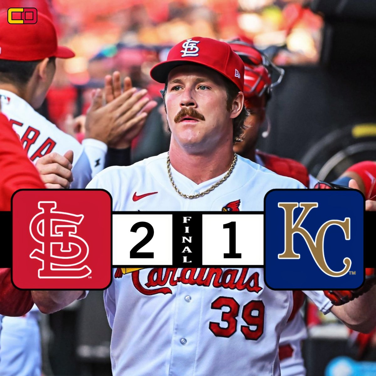 Miles Mikolas Masterclass #ThatsAWinner | #HappyFlight ✈️ | #TwoOffDays | #STLCards      

Final
Royals               1
Cardinals        2…