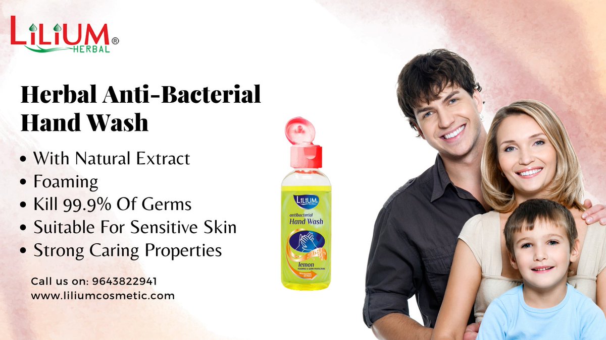 #LiliumHerbal Anti-Bacterial Hand Wash!
#haircutsformen #haircuttutorial #wholesale #wholesalefashion #wholesalesuppliers #wholesalemakeup #BeautyRetailers #cosmetics #fashion #beautyproducts #skincareproducts
For more details visit - liliumcosmetic.com