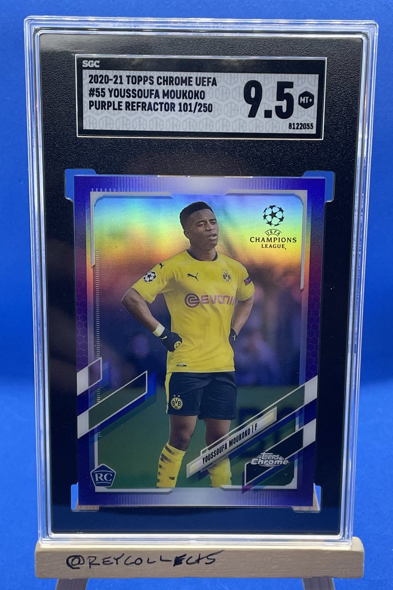 Lot #66

Topps Chrome EUFA
101/250
Youssoufa Moukoko
RC
Purple Refractor 

$20

Shipping Starts @:
🇺🇸: $5 BMWT
🇺🇸: $3 (2 cards ONLY) PWE 
Other: Calculated

#ReyCollects #TSSS