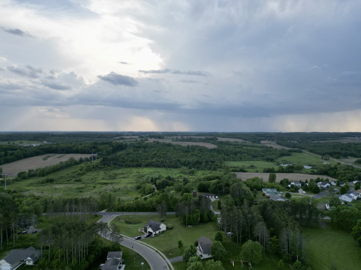 Took the DJI Mini 3 Pro out tonight on its first flight to capture the storms in western Pierce County, WI. #wiwx #dji