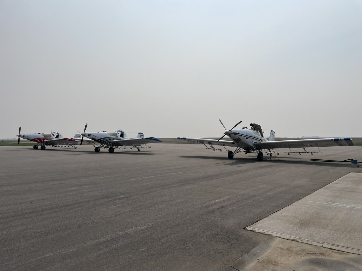 flydutchman101's tweet photo. The Three Musketeers together for the day. Two east bound for forestry and one to stay at home βοΈπΎ#thrushnation @thrushaircraft #spray23 #flysafe https://t.co/ckEJJlquHt