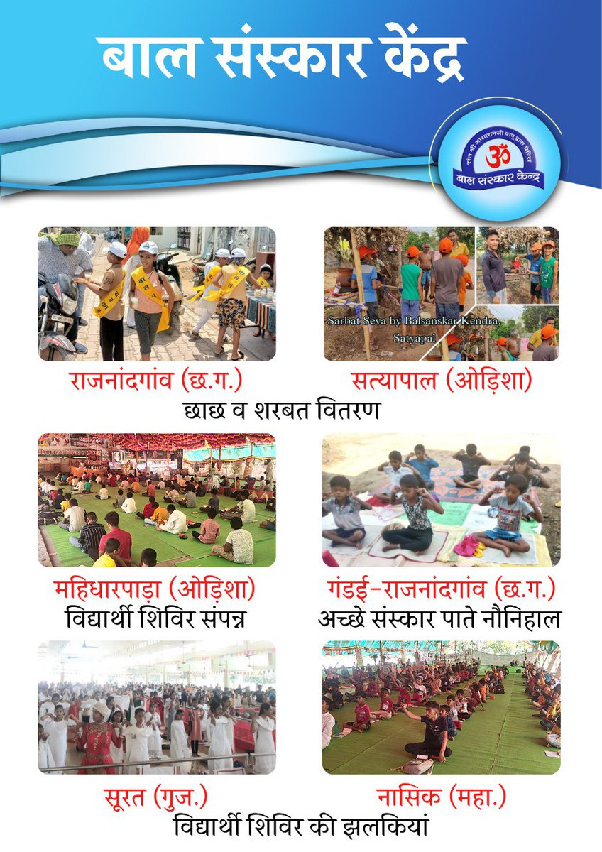 Sant Shri Asharamji Bapu has told Anekon Prakalp to do Nar Sewa Narayan Sewa such as distributing meals and ration to needy ones. Providing healthcare services to rural people etc.
#55YearsOfSewa