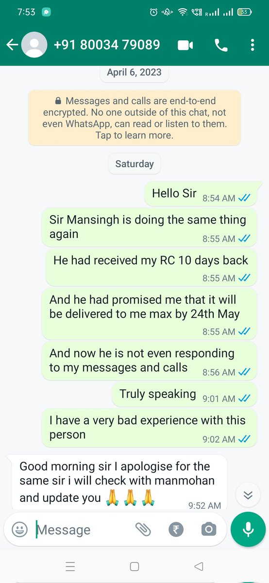 I tried to contact Mr Manmohan who was my RM but he was not responding then I contacted his Senior and he just replied with a apology message and didn't do anything post that. Lagta hai sab k sab ek jaise hi hain cars24 me.