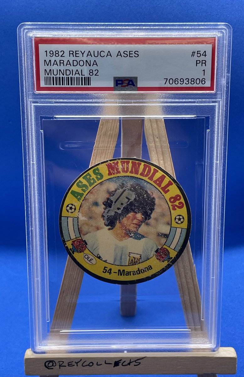 Lot #71

1982 Reyauca Ases
Maradona
Mundial 82
PSA Grade : PR 1 
Pop 5 (85 Higher)

QTY: 2 

$20

Shipping Starts @:
🇺🇸: $5 BMWT
🇺🇸: $3 (2 cards ONLY) PWE 
Other: Calculated

#ReyCollects #TSSS