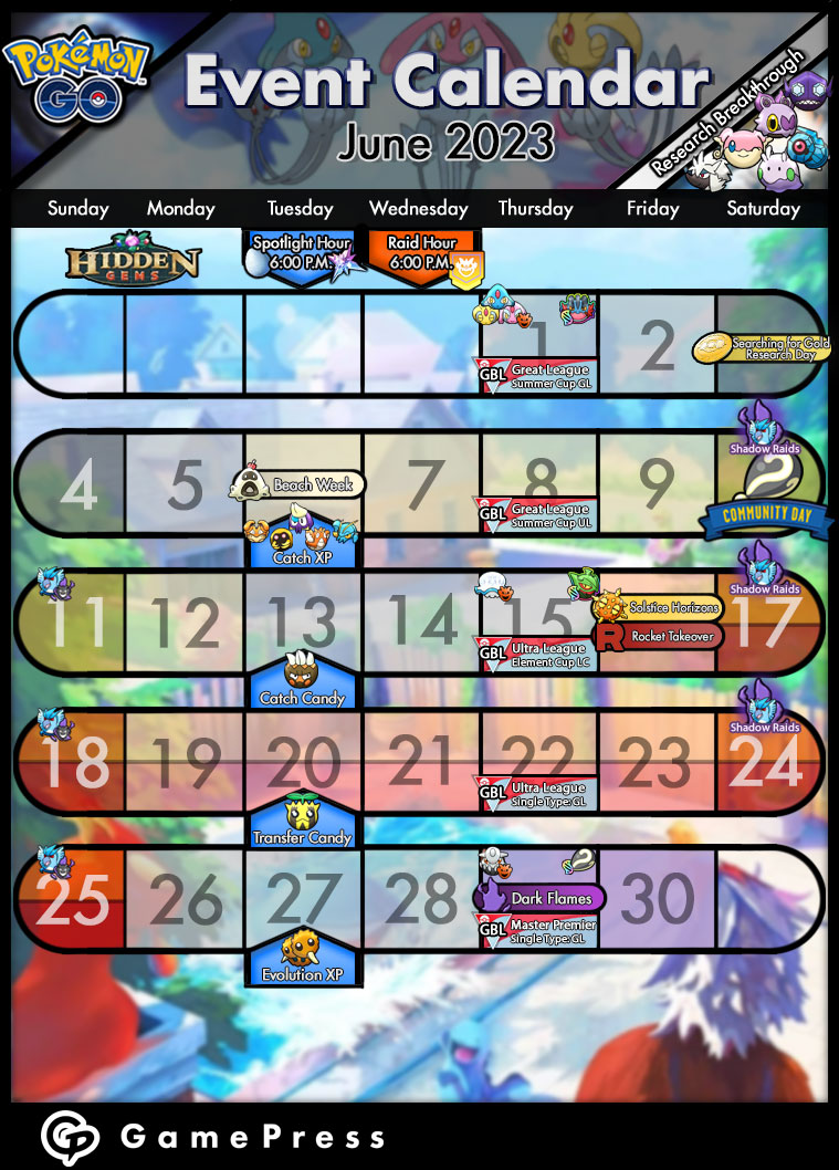 Pokémon GO GamePress on Twitter "Ready for June? It's been a while