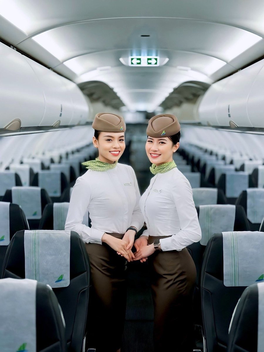 bamboo_airways's tweet photo. HAPPY INTERNATIONAL FLIGHT ATTENDANT DAY 💚
Bamboo Airways wishes love to sky ambassadors everywhere. Let's always keep the flame of passion for the profession so that together, we can travel millions of happy miles 💚
#BambooAirways #Fly_Bamboo #More_than_just_a_flight https://t.co/hVvw1XMUEU