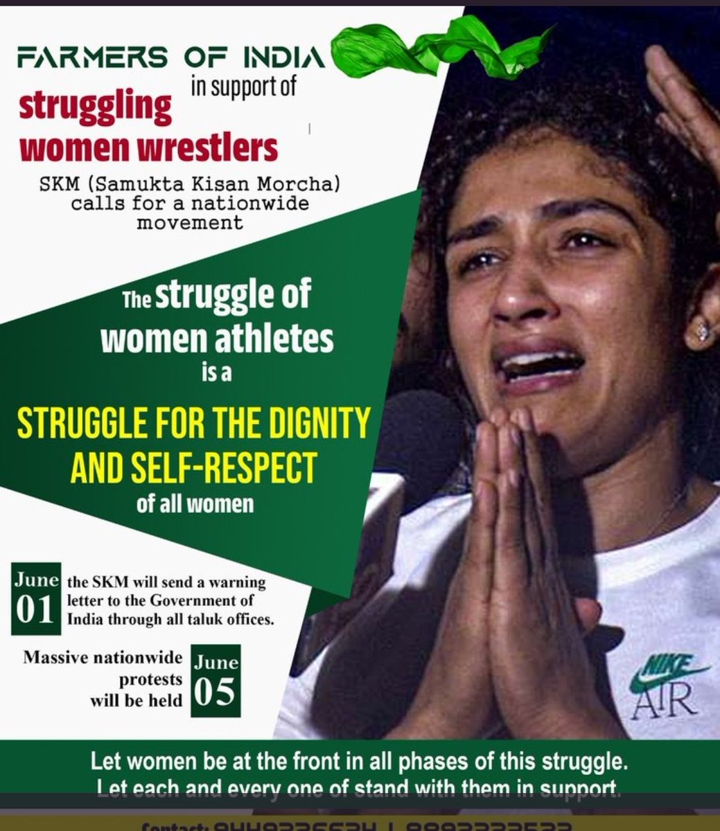 Raise voice for JUSTICE to Wrestlers! 
#WrestlersProtest