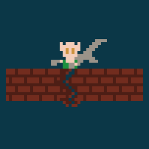 epixelette's tweet photo. Any wall is breakable if you hit it hard enough!
late #pixel_dailies submission
#BreakableWall @Pixel_Dailies #mermay #mermay2023 https://t.co/t7kNAlnBBm