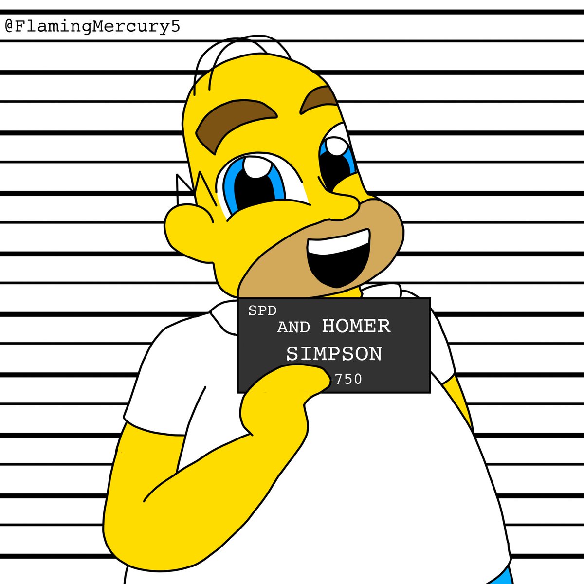 FlamingMercury5's tweet photo. Decided to draw this meme with Homer and Marge Simpson ππ #TheSimpsons #homarge https://t.co/91czGl6SI4