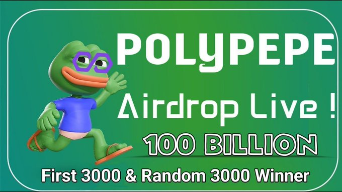 Airdrop_Wizard's tweet photo. 100 Billion $PPEPE Token Airdrop 🎉🎉
FCFS 3000 Winner🏆
🏅Top 1-10 &amp; 3000 Random Winner🏆
To Enter ⤵️
✅ Follow @Airdrop_Wizar &amp; @PolyPepeCoin
✅ Like Rt/Tag 3 Fens
✅ Complete all task 👉https://t.co/Qnvj5d200D…

#bigairdrop #Giveaway  #Tokengiveway #airdrops  #FCFS https://t.co/8Z8o3t7XV6