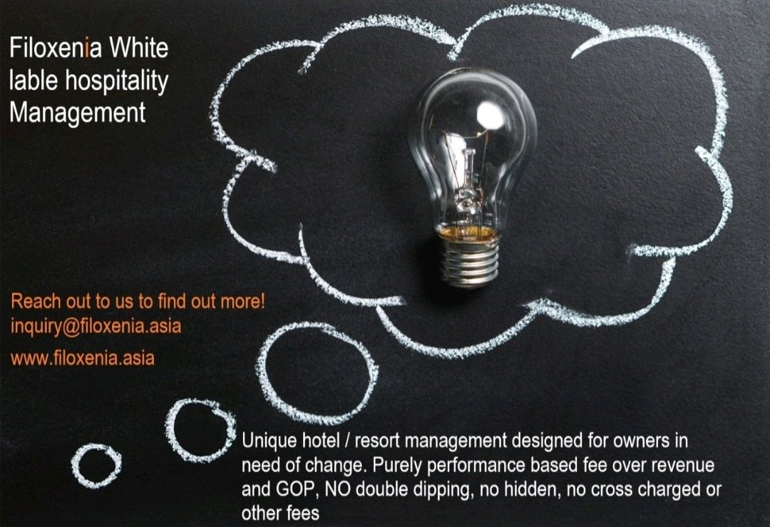 Light bulb moment for hospitality owners in need of pure performance fees, no double dipping, no hidden, no cross charged monthly fees. We have our own inhouse digital marketing specialist, commercial director. Included in the hma. 

Inquiry@filoxenia.asia

#lightbulb #hma #trust