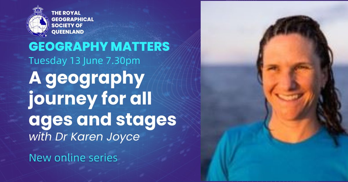For the inaugural online series #GeographyMatters  @The_RGSQ are proud to host Dr Karen Joyce, Associate Professor Remote Sensing & Spatial Science, JCU and @shemapsau Co-founder and Education Director. Register: rgsq.org.au/event-5285415
#shemaps