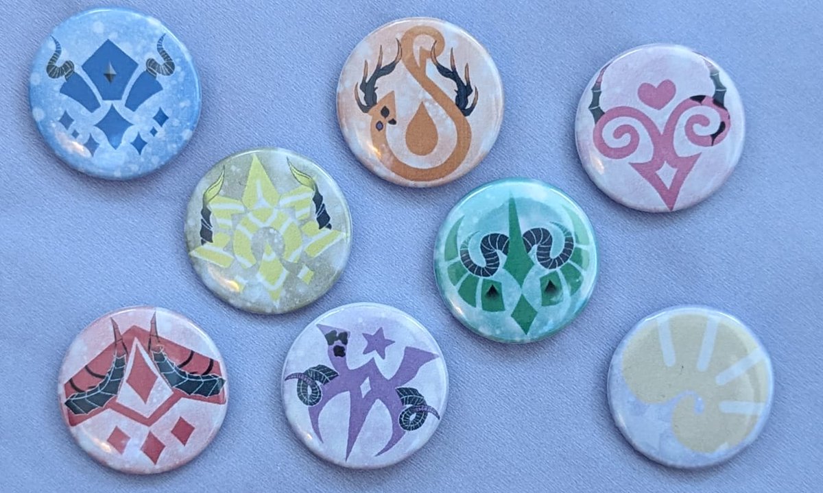 StarryDesigners's tweet photo. New Item up on Etsy ^^
Custom designed sigils of the Sins + MC Pin Buttons

https://t.co/WEAXKWRrq4
#obeyme https://t.co/oC0YASGkuv