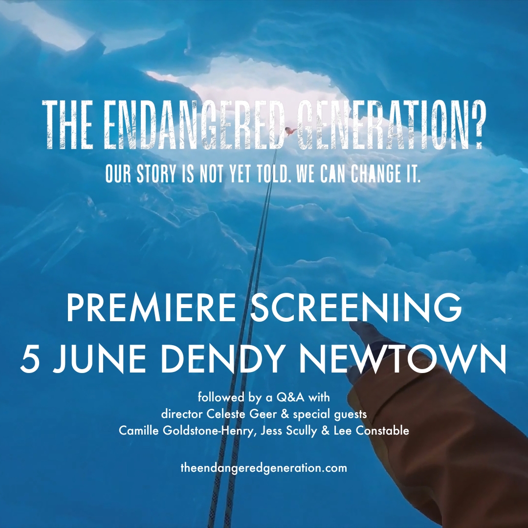 Sydney: What are you up to for World Environment Day (Mon, June 5)? 📽️Join me to kick off the cinematic release of The Endangered Generation? After the film I will be hosting a Q&A with director Celeste Greer, @camillegh and @jessaroo. Info: theendangeredgeneration.com