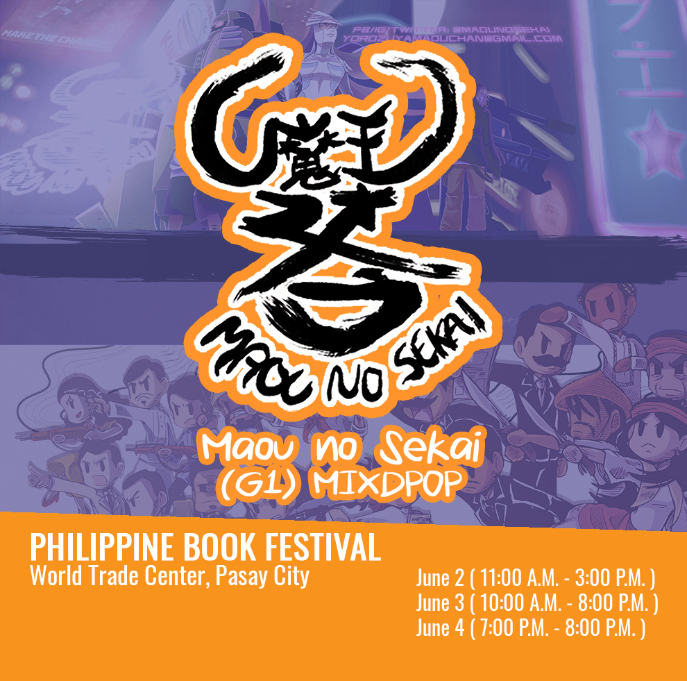 maounosekai's tweet photo. Here's our schedule for #PhilippineBookFestival !
Be sure to catch us at booth G1 (MIXDPOP) on those times and have your copies of #ThePropagandaProjectBETA vol 1 and #LaHistoriaKomiks signed!
See you there!
#komiks #PinoyKomiks #TPPB #maounosekai https://t.co/XuGVIfzGg3