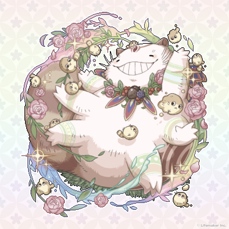 genmono2's tweet photo. 【9周年箱 発売開始前日！】

シルエットでお見せしていた
幻獣5体の姿を公開中！！！

『翠盛の9周年箱』に封入される
新規変化アイテムで変化可能な
『王盛ノーム』！

#幻獣物語2 https://t.co/olwBy0OjhD