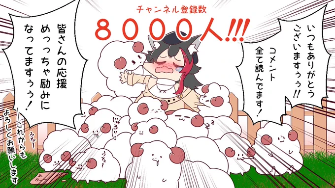 8000人突破しました! 