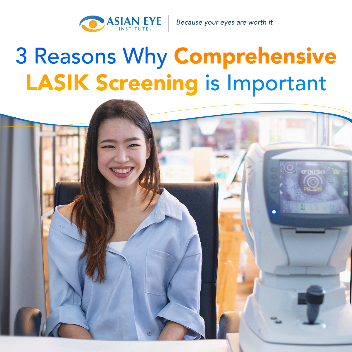 asianeyephil's tweet photo. Happy Healthy Vision Month! Have you been thinking about getting LASIK surgery at Asian Eye Institute? 

Learn the three reasons why you need to get comprehensive LASIK screening by reading this post.

#AsianEye2023
#AsianEyeInstitute
#AsianEye
#LASIK
#HealthyVisionMonth https://t.co/dgWQSjtu9J