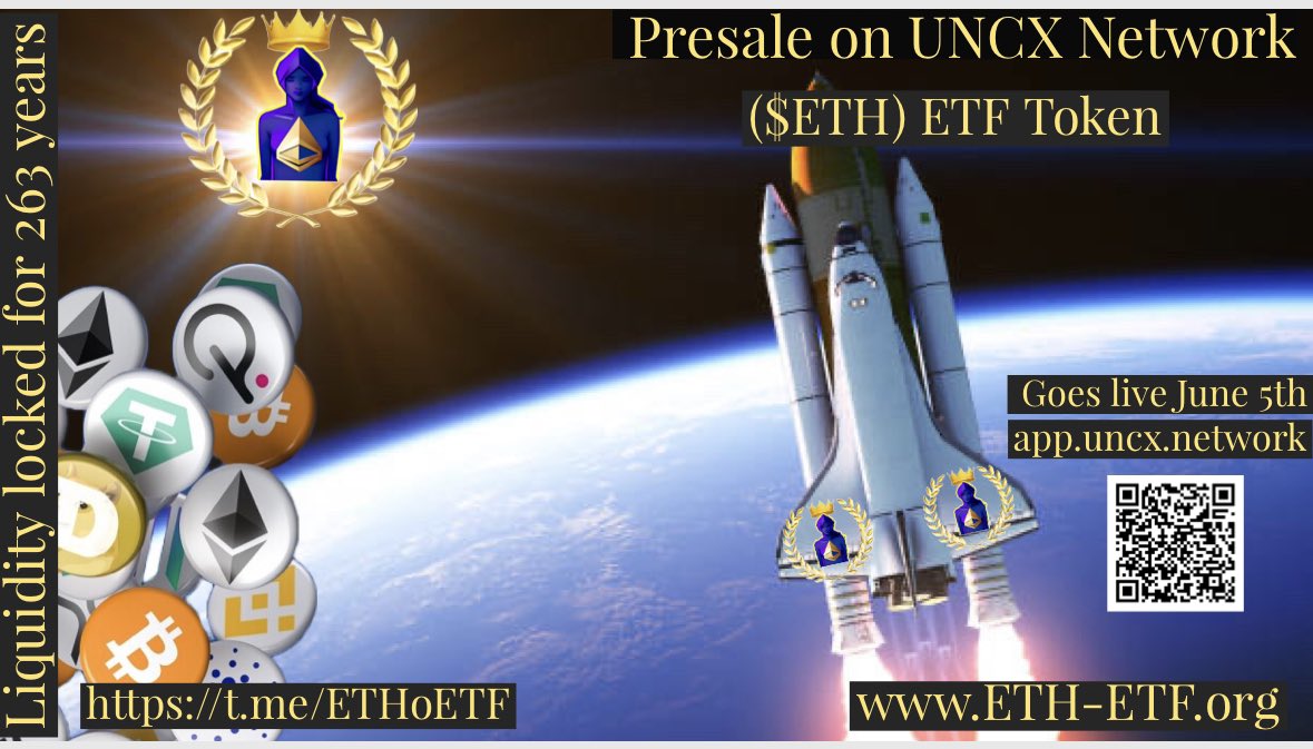 🚀Hurry UP and secure your spot in the $ETH ETF Token revolution!💪🚀

Signup to be whitelisted at ETH-ETF.org 

Stay updated at t.me/ETHoETF

Twitter: <a href="/eth_etf/">100X Signals</a>

Telegram: t.me/ETHoETF

Web address : eth-etf.org