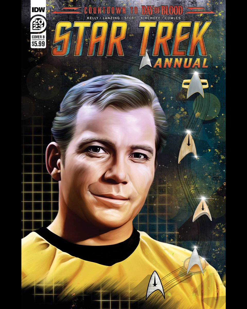 IDWPublishing's tweet photo. Captain's Log: The first day back from a long weekend stinks. At least Star Trek: Annual 2023 comes out tomorrow.... @cpkelly @JacksonLanzing #SteffiHochriegl #RachelStott  https://t.co/ZxudkV2Io5 https://t.co/OH6dQ06wfH