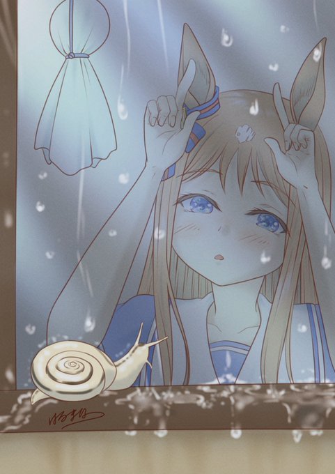 「あなたは雨を楽しめて良いですね」 #ウマ娘 #グラスワンダー