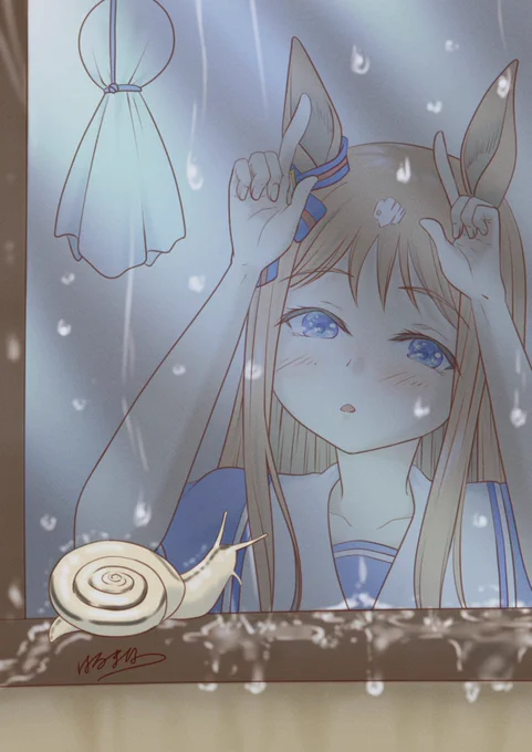 「あなたは雨を楽しめて良いですね」 #ウマ娘 #グラスワンダー