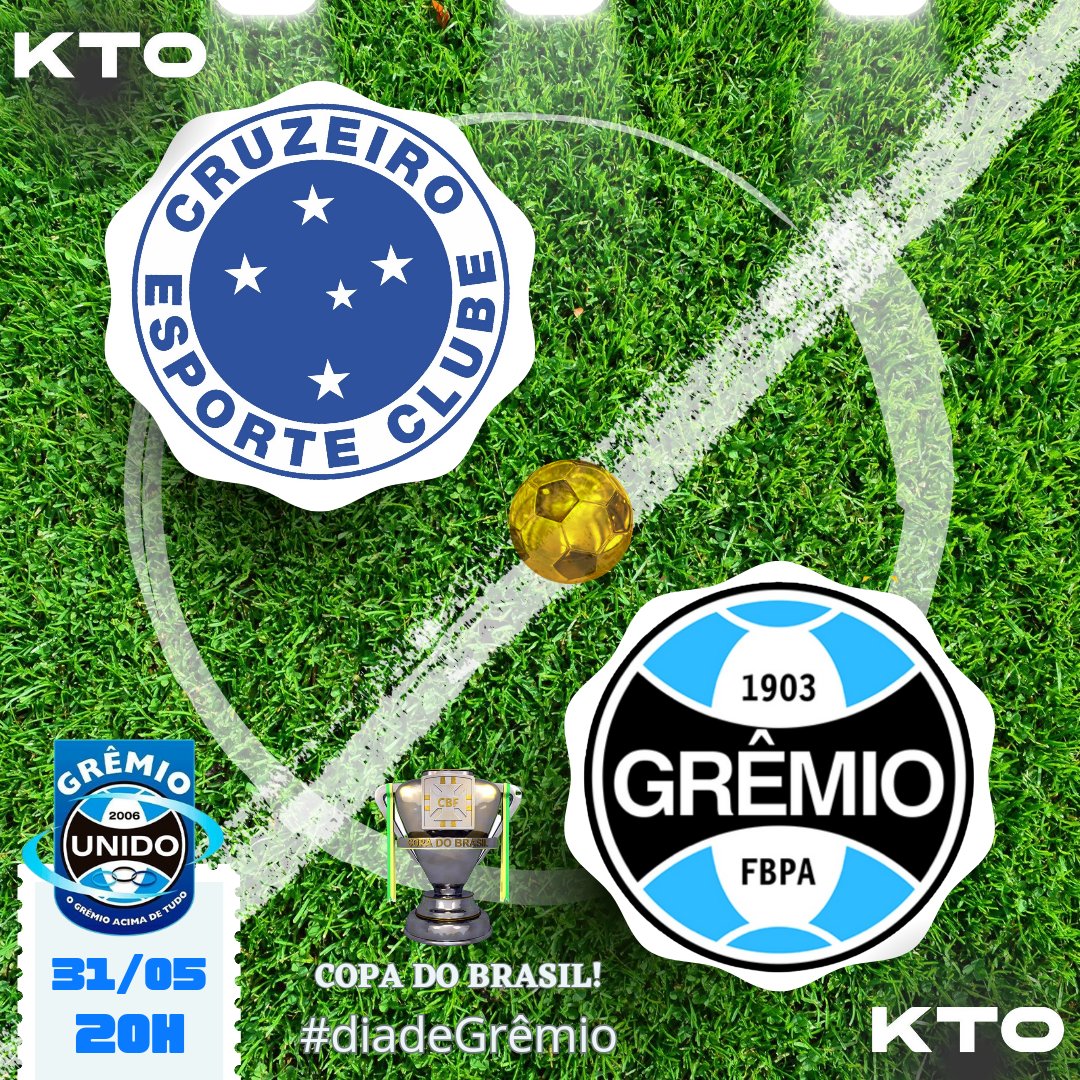 🏆 Hoje o Tricolor entra em campo para uma decisão na Copa do Brasil, mais 90 minutos para decidir uma vaga na próxima fase, vamos juntos com o Grêmio, até o fim! Dá-lhe Grêmio.  

<a href="/KTO_brasil/">KTO Brasil</a>