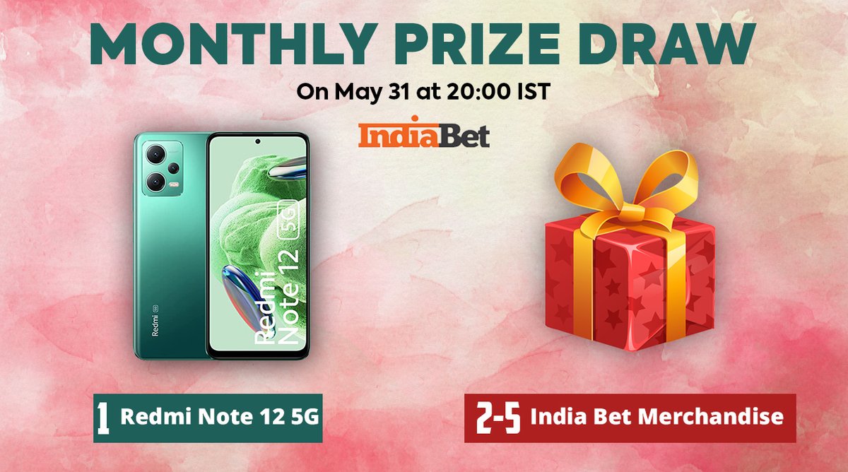 indiabet's tweet image. Time is Ticking, Keep your eyes open for Our Monthly draw, Go &amp;amp; Purchase now your tickets for the Monthly Draw &amp;amp; stand a chance to win Redmi Note 12 5G phone &amp;amp; merchandise!
indiabet.com/prize/draw10039

#IndiaBet #MonthlyDraw #Giveaway #RedmiNote12_5G #Betting #sportsbettingtwitter