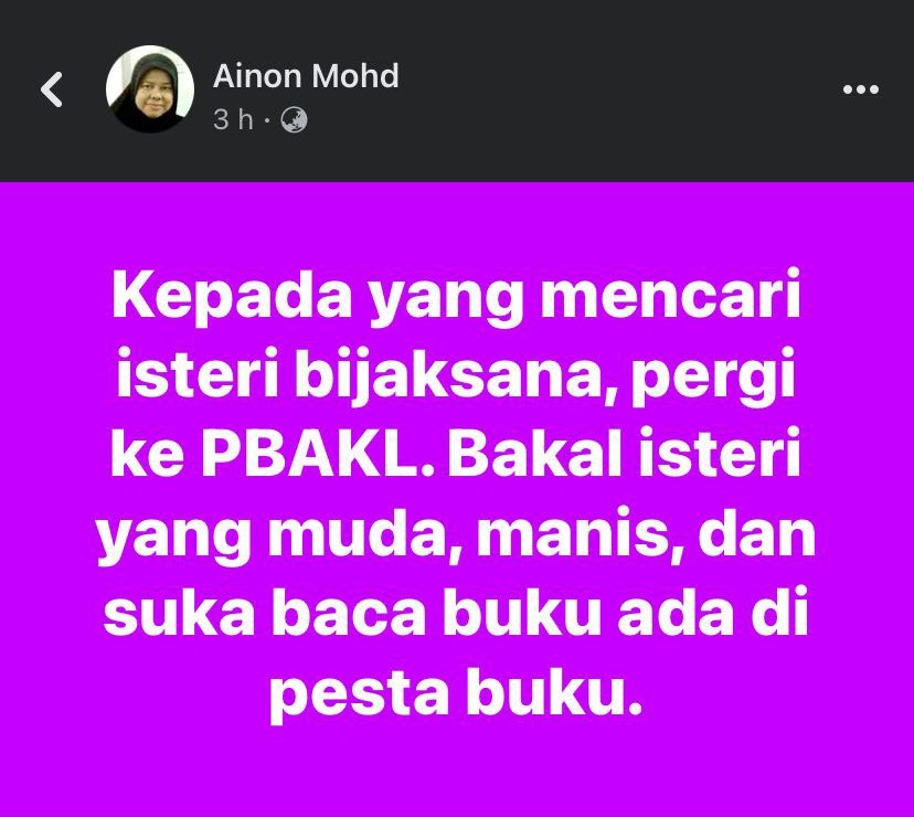 Sebenarnya jodoh ini, ada di mana-mana.

Contoh :di PBAKL 2023. 

Samada dia datang pada waktu yang tepat atau kita sendiri yang perlu usaha dan cari. 

Setuju tak dengan statement “jodoh ada di mana-mana”