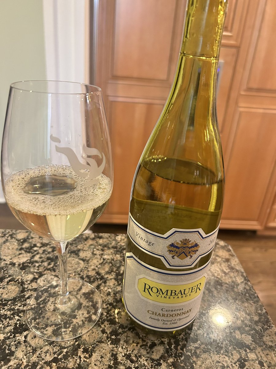 Just opened a bottle of Rombauer Chardonnay from Carneros to pair with grilled salmon. 🐟 The buttery notes of the wine perfectly complement the richness of the fish. A match made in culinary heaven! Cheers!  A well known secret. 
#WinePairing #SalmonSensation…