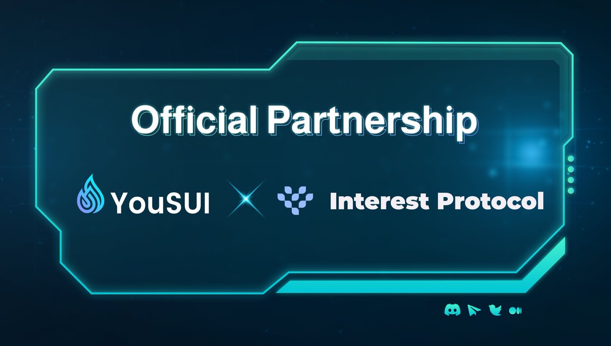 🌈[Partnership Announcement]🌈

We are excited to announce a new partner for YouSUI.
As one of SUI Network's Defi platforms, we has partnered with Interest Protocol. We also look forward to the upcoming AMA Event with #InterestProtocol.

#SUI <a href="/SuiNetwork/">Sui</a> #YouSUI

Join Crew3 &amp;