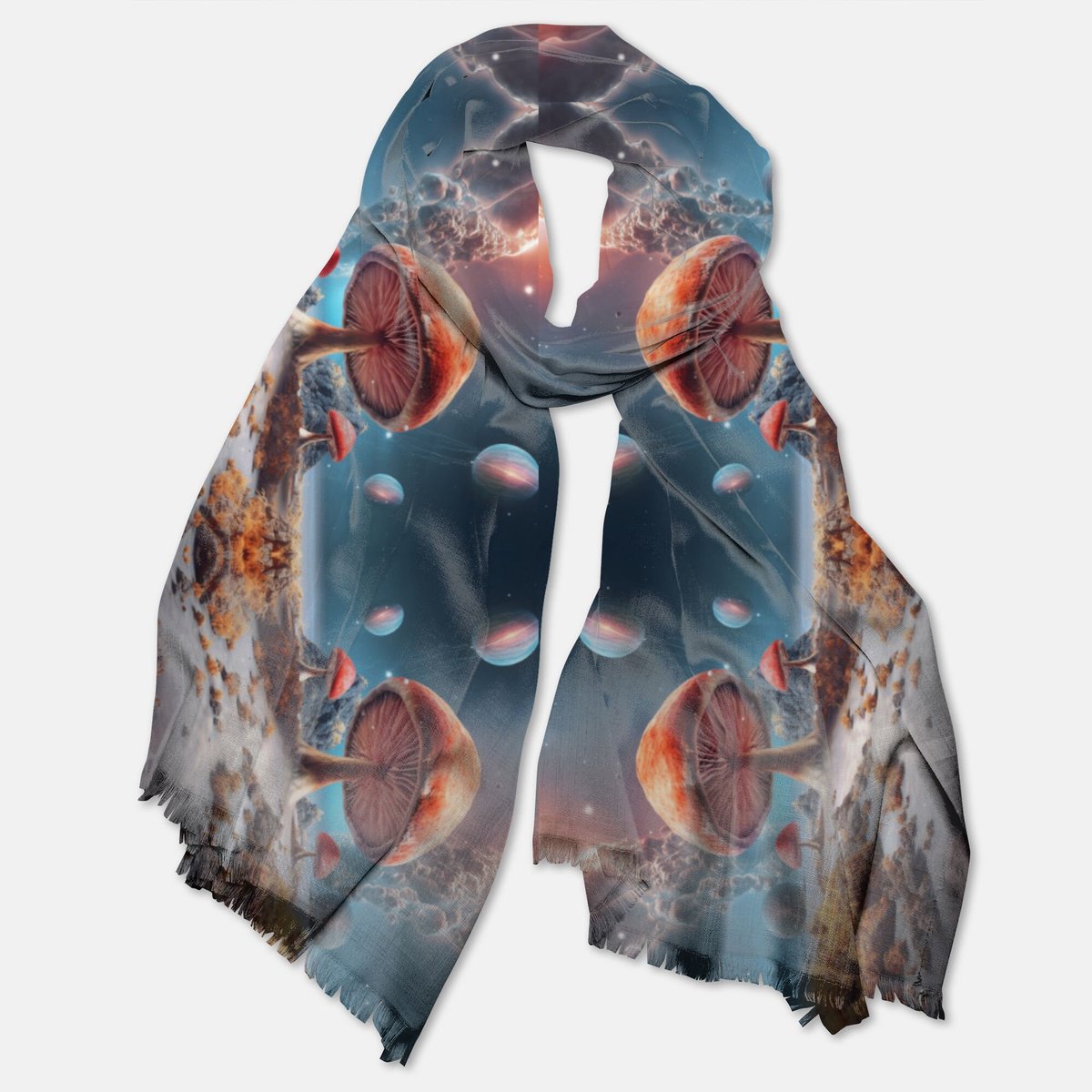 BlissedAlchemy's tweet photo. Excited to share the latest addition to my #etsy shop: Cosmic Dream Psychedelic Scarf: A trippy design that teleports to outer space mushroom magic escape https://t.co/KVoDlhvXox Festivaloutfit #musicfestivalfashion pashminascarf #mushroommagic https://t.co/h1LbNRu2gh