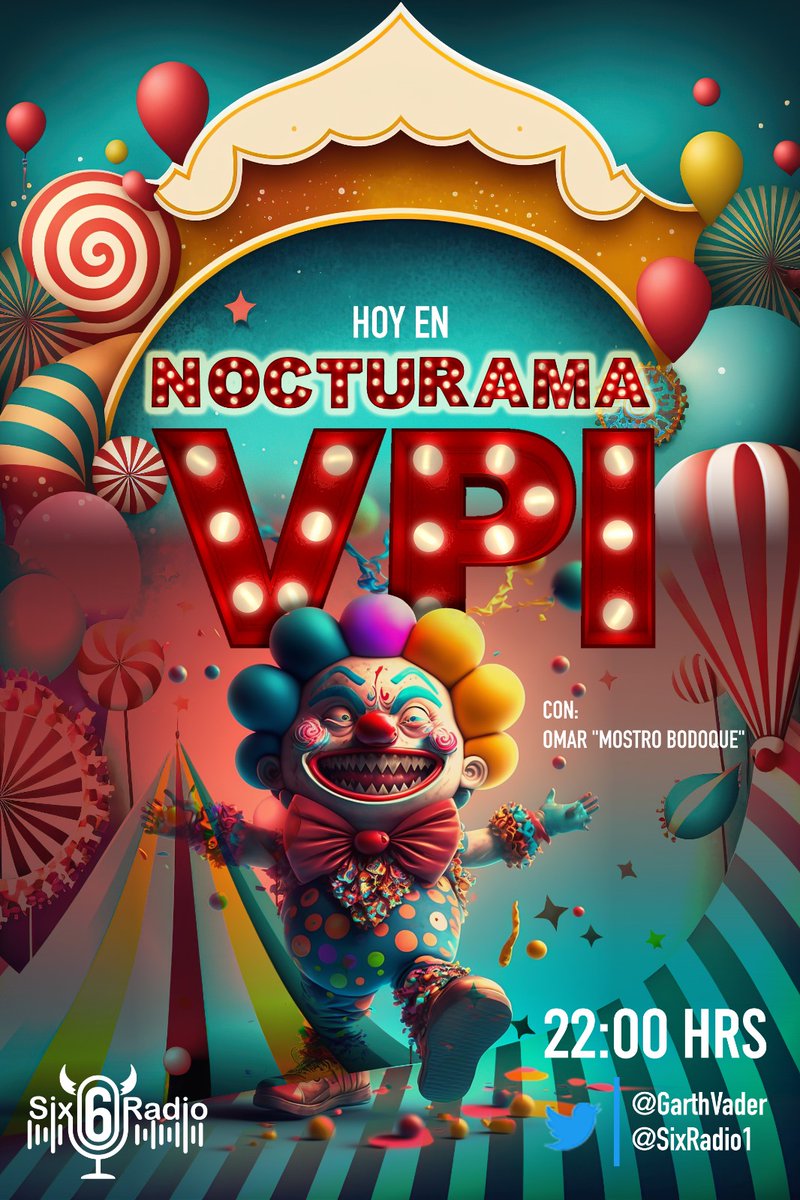 GarthVader's tweet photo. Banda...
A las 10pm por https://t.co/TD8aPJ4RSm un episodio nuevo de #Nocturama!!
VPI?
#CosasChingonas
#MusicaQueUne
#HamsterGate
#LaMusicaUneAmigos
#CorazonDeBufalo
Somos @SixRadio1! https://t.co/31tusLb5Vc