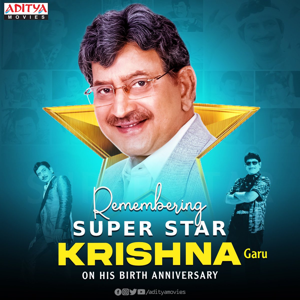 Remembering Super Star Krishna Garu on his Birth Anniversary!
#SuperstarKrishna #RememberingKrishna Garu #AdityaMovies