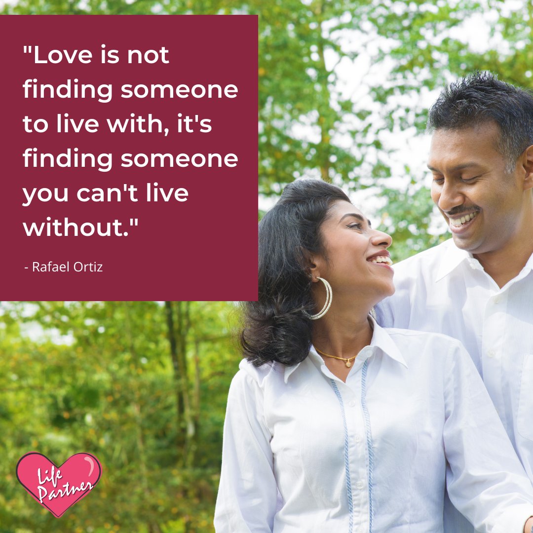 How true is this? 

Love is so much more than just finding someone to spend your life with. 

It's about finding someone you can't imagine going through life without. 

#shaadi #bride #groom #vivah #lifepartner #life #shadi #indianwedding #matchmaking #soulmate