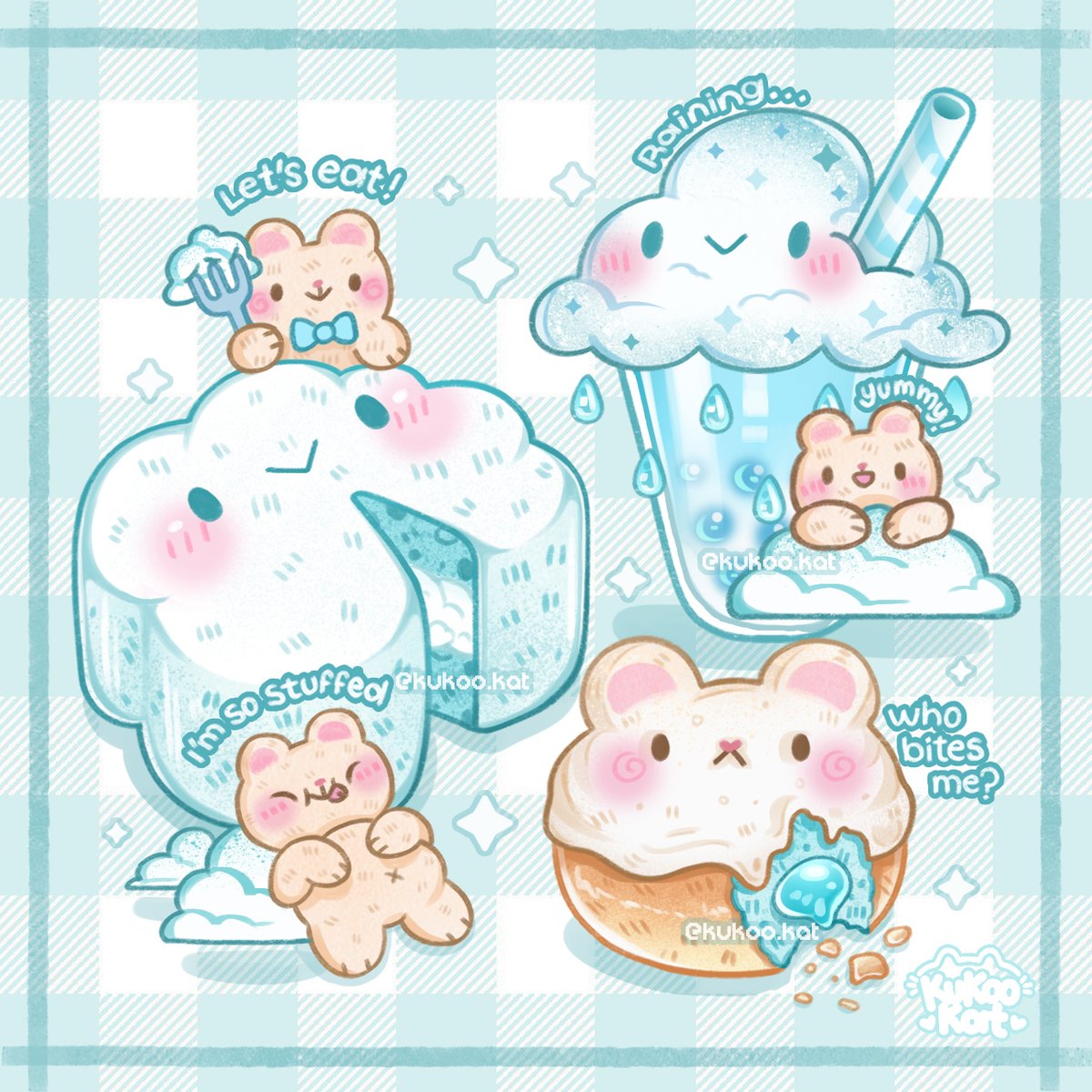 Kukookatt's tweet photo. Cloudy Desserts ☁
#cuteart #cuteillustration #kawaiiart #artistontwittter https://t.co/jCWnTC2kKn