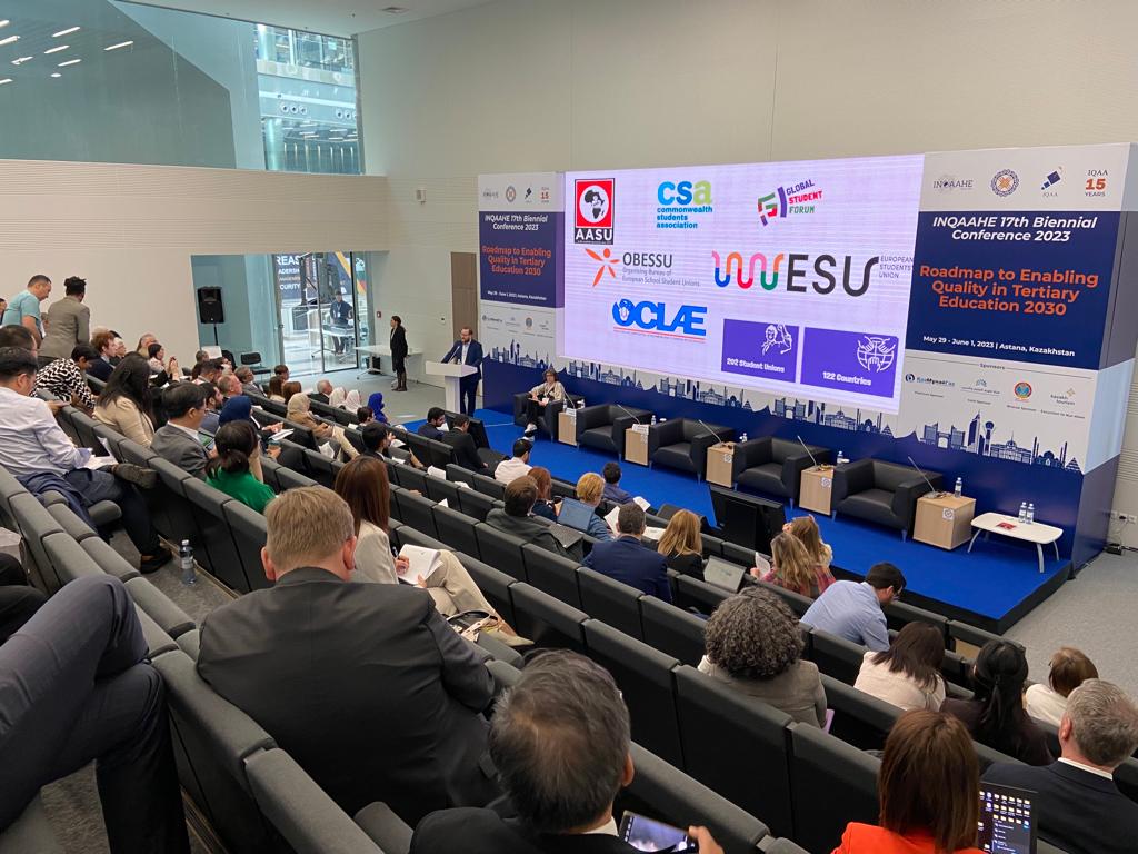 inqaahe's tweet photo. #INQAAHEConference2023 day 2 keynote delivered by @OnitaHoria @GlobalStuForum @ESUtwt on students as drivers for change in quality assurance: from involvement to agency.
@IQAA_KZ
@EtecKsa
#KazMunayGas #AstanaDevelopment #KazakhTourism https://t.co/WMiYEUnihE