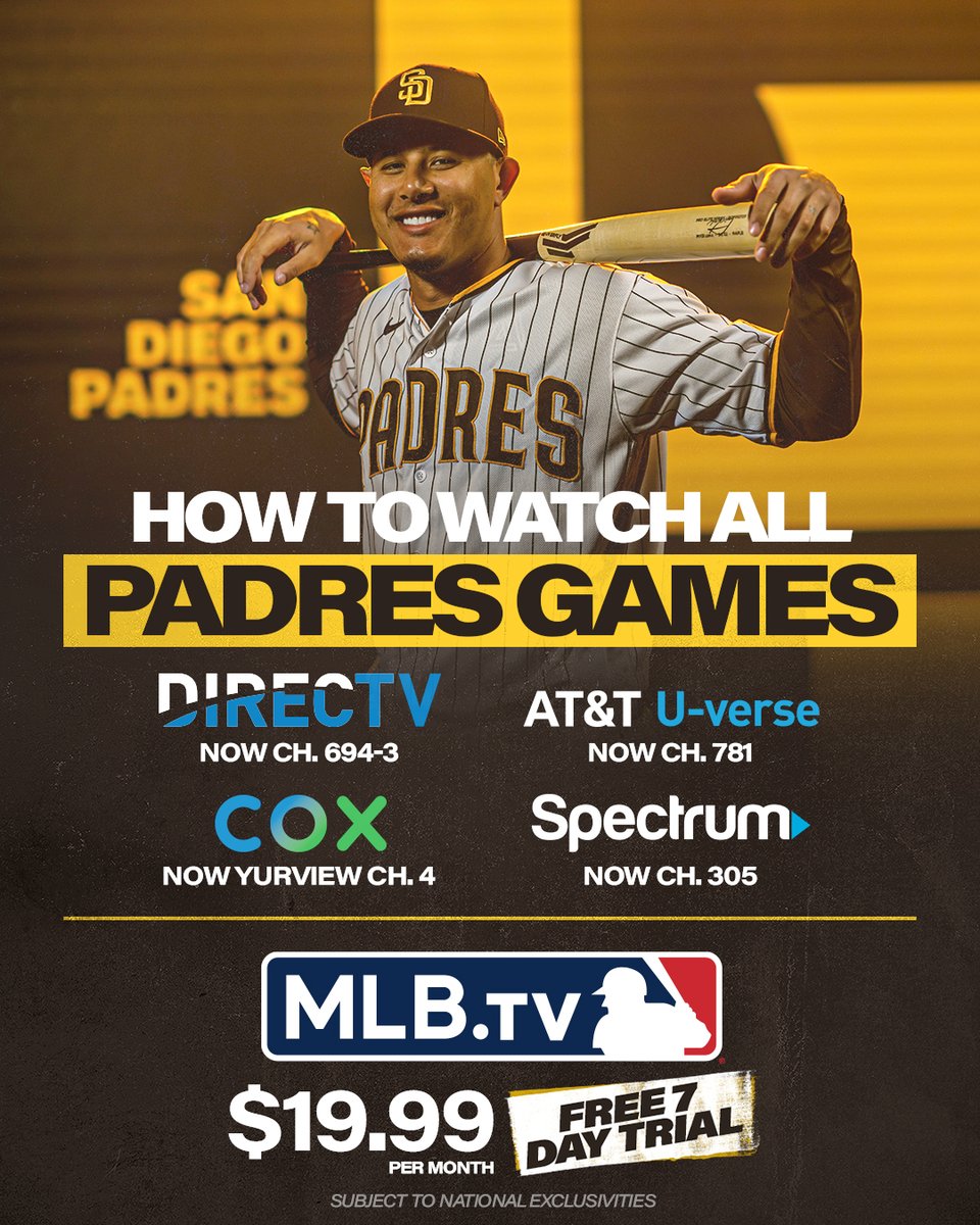 San Diego Padres on Twitter: "MLB will take over production and ...