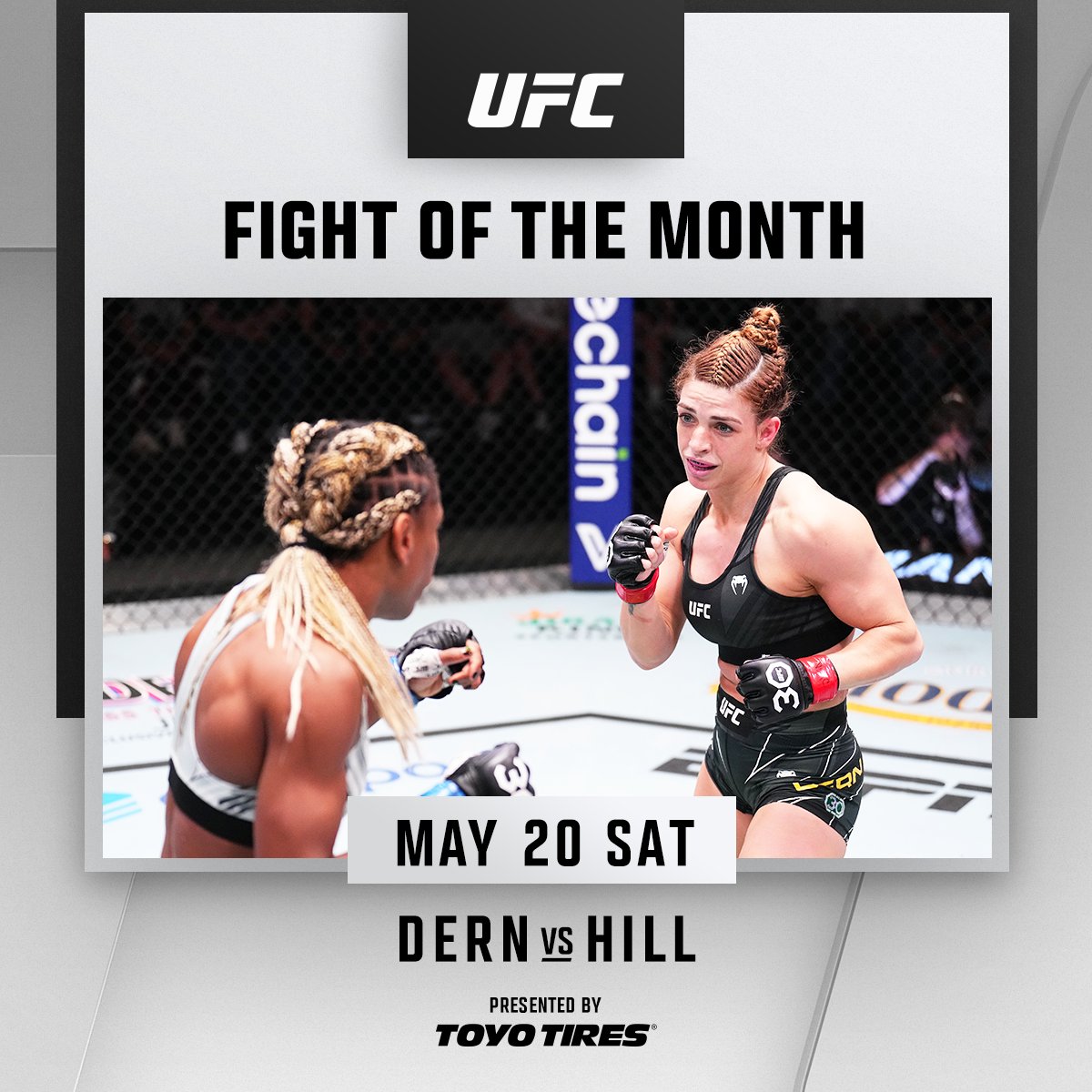 An epic, 5-round battle between these two ladies earns your FOTM honors for May 👏👏👏

@MackenzieDern @AngieOverkill | B2YB @ToyoTires