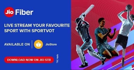 Check out today & enjoy amazing content on Sportvot App available on your JioStore via JioFiber plans.               

#Jio #JioStore #JioPlatforms #JioFiber #JPL #Reliance #Sportvot #Entrepreneurship #DeveloperCommunity #Startups #BuildforBharat